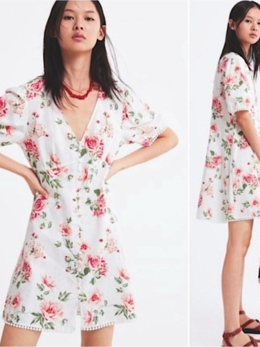 Zara Linen mini dress